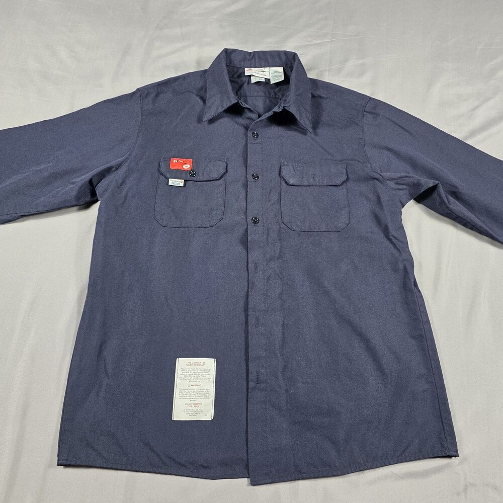 GK Services Protect Glen Guard Flame Resistance Size Large Re Button Up Shirt